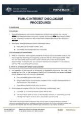 Thumbnail - Public interest disclosure procedure