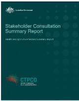 Thumbnail - Stakeholder consultation summary report : health and agriculture sectors summary report