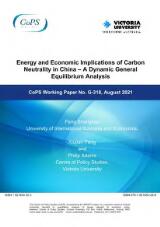 Thumbnail - Energy and Economic Implications of Carbon Neutrality in China - A Dynamic General Equilibrium Analysis