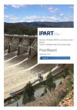 Thumbnail - Review of Water NSW's rural bulk water prices from 1 October 2021 to 30 June 2025
