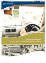 Thumbnail - Fatigue management : a code of practise for the West Australian taxi industry.
