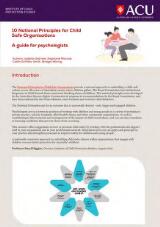 Thumbnail - 10 National principles for child safe organisations : a guide for psychologists