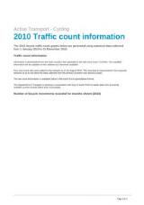 Thumbnail - 2010 traffic count information.