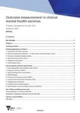 Thumbnail - Outcome measurement in clinical mental health services.