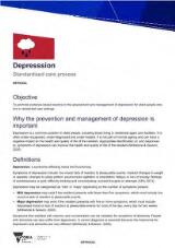 Thumbnail - Depression : standardised care process.