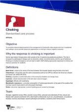Thumbnail - Choking : standardised care process.
