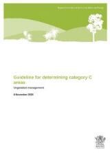 Thumbnail - Guideline for determining category C areas : vegetation management