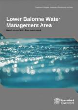 Thumbnail - Lower Balonne Water Management Area : March to April 2021 flow event report.