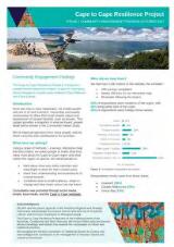 Thumbnail - Cape to cape resilience project. stage 1, community engagement findings October 2021.