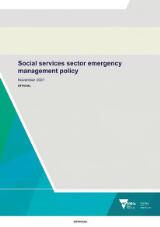 Thumbnail - Social services sector emergency management policy.