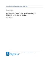 Thumbnail - Developing Chung Ling Tertiary College in Malaysia as Advanced Nation