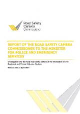Thumbnail - Report of the Road Safety Camera Commissioner to the Minister for Police and Emergency Services : investigation into the fixed road safety camera at the intersection of The Boulevard and Princes Highway, Norlane