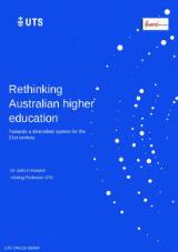 Thumbnail - Rethinking Australian higher education : towards a diversified system for the 21st century.