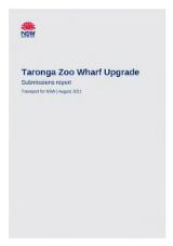 Thumbnail - Taronga Zoo wharf upgrade : submissions report