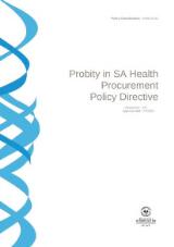 Thumbnail - Probity in SA Health procurement policy directive
