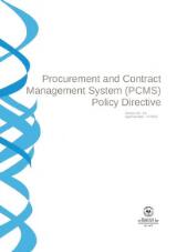 Thumbnail - Procurement and Contract Management System (PCMS) policy directive