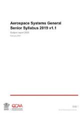 Thumbnail - Aerospace Systems General Senior Syllabus 2019. v1.1 : Subject report 2020.