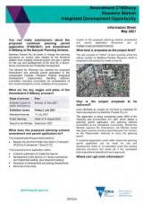 Thumbnail - Amendment C160bany Rosanna station Integrated Development Opportunity : Information Sheet, May 2021.
