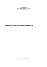 Thumbnail - Australian Government Grants Reporting : Auditor-General Report No.7 2021-22.