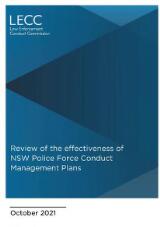 Thumbnail - Review of the effectiveness of NSW Police Force Conduct Management Plans