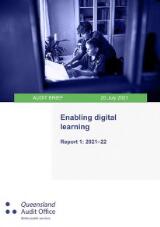Thumbnail - Auditor-General of Queensland: Report 1: 2021-22-Enabling digital learning.