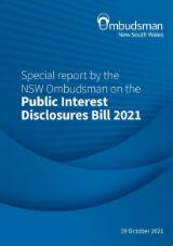 Thumbnail - Special report by the NSW Ombudsman on the Public Interest Disclosures Bill 2021