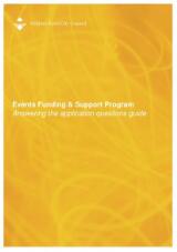 Thumbnail - Events Funding & Support Program : Answering the Application Questions Guide [2017].
