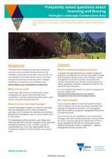 Thumbnail - Frequently asked questions about licensing and fencing : Yellingbo Landscape Conservation Area.