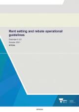 Thumbnail - Rent setting and rebate operational guidelines : overview.