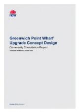 Thumbnail - Greenwich Point Wharf upgrade concept design : community consultation report