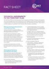 Thumbnail - Technical amendments to the Territory Plan : factsheet.