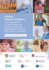 Thumbnail - Clinical practice guideline for the management of communication and swallowing in children diagnosed with childhood brain tumour and leukaemia: administrative and technical report.
