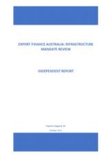 Thumbnail - Export Finance Australia : infrastructure mandate review : independent report