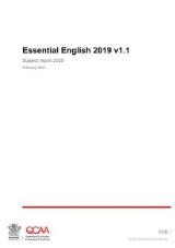 Thumbnail - Essential English 2019 v1.1 : subject report 2020