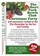 Thumbnail - The Parkers : Newsletter of the Albert Park Bowls Club.