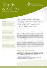 Thumbnail - Online communities : utilising emerging technologies to improve crime prevention knowledge, practice and dissemination