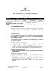 Thumbnail - Recreation assistance grant schemes policy : policy - CP075.