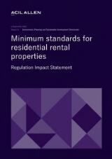 Thumbnail - Minimum standards for residential rental properties : regulation impact statement.