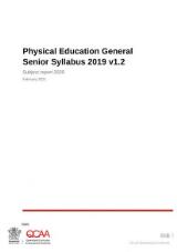 Thumbnail - Physical Education General Senior Syllabus 2019 : Subject report 2020.