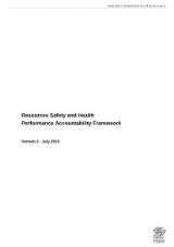Thumbnail - Resources Safety and Health Performance Accountability Framework.