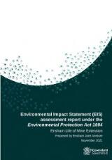Thumbnail - Environmental Impact Statement (EIS) assessment report under the Environmental Protection Act 1994 : Ensham Life of Mine Extension Proposed by Ensham Joint Venture, November 2021