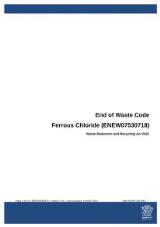 Thumbnail - End of Waste Code : Ferrous Chloride (ENEW07530718) : Waste Reduction and Recycling Act 2011.