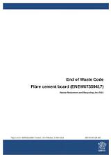 Thumbnail - End of Waste Code : Fibre cement board (ENEW07359417).