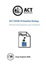 Thumbnail - ACT COVID-19 Disability Strategy : Easy English 2020.