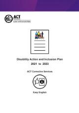 Thumbnail - Disability Action and Inclusion Plan 2021 to 2023 : easy English.