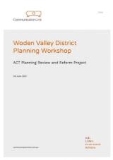 Thumbnail - Woden Valley District Planning Workshop : ACT Planning Review and Reform Project.