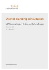 Thumbnail - District planning consultation : ACT planning system review and reform project: part 2 - appendices.