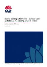 Thumbnail - Murray Darling catchments surface water and storage monitoring network review : hydrometric network review