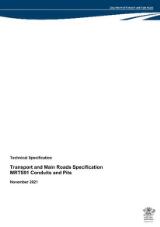 Thumbnail - MRTS91 Conduits and pits : Transport and Main Roads specifications.