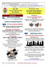 Thumbnail - Newsletter of the Cornish Association of New South Wales.